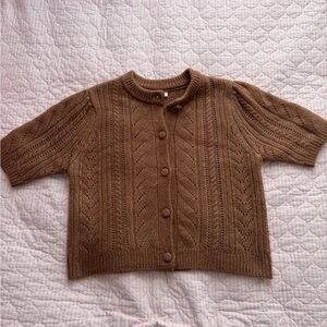 a.n.a Brown Textured Women's Cardigan